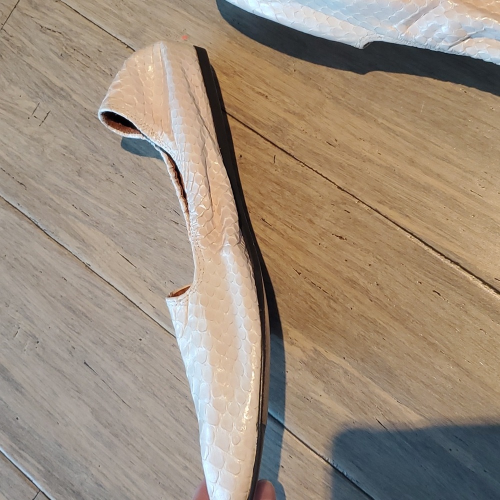 Lanvin Genuine Python Leather Light Pink Loafers … - image 5